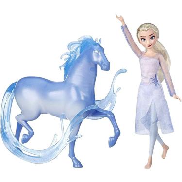 Imagem de Disney Frozen Elsa Fashion Doll & Nokk Figure Inspirado em Frozen 2, Brown/A