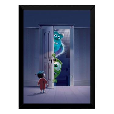Imagem de Quadro Filme Monstros S.a. Arte Poster Moldurado - Fanarte