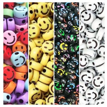 Imagem de 400 Miçanga Entremeio Letra Coração Smile Pérola Missanga Bijuteria Artesanato (4 Smile)