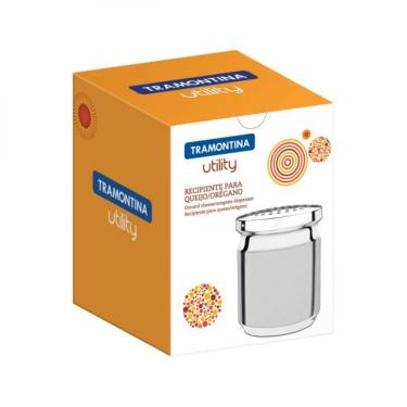Imagem de Porta Queijo Ralado Tramontina Utility Em Aço Inox