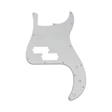 Imagem de Pickguard De Baixo De 4 Cordas Com 13 Furos Para Baixo PB Sem Furo Par