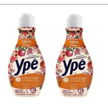 Imagem de Ypê Amaciante Concentrado L0ccitane, Perfume Fresco, Ype 1 Litro, Kit com 2 Unidades