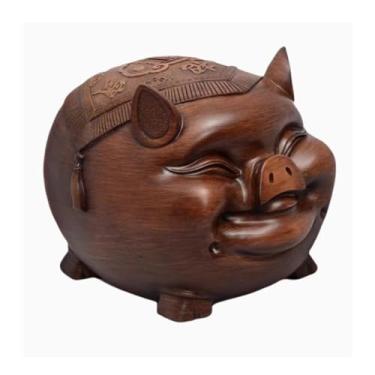 Imagem de ZABEES Cofrinho porco adulto cofrinho grande retrô prático decoração de mesa para casa grande capacidade cofrinho fofo cofrinho