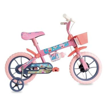 Imagem de Bicicleta Infantil Verden Peppa Rosa Aro 12 Com Cestinha Tamanho Do Qu