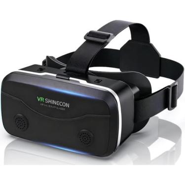 Imagem de Fone de ouvido VR Shinecon G15 com alto-falantes para telefones pretos