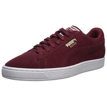 Imagem de Puma - Tênis masculino Suede Classic Plus, Cabernet-white-team Gold, 4