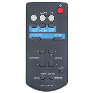 Imagem de Controle remoto de substituição FSR62 ZC94940 aplicável para Yamaha Soundbar YAS-201 YAS-201BL YAS-CU201 NS-WSW40