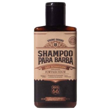 Imagem de Shampoo Para Barba San Bernardino Fortalecedor Route 66 140mL Viking