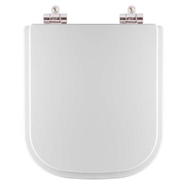 Imagem de Assento Sanitário Poliéster Com Amortecedor Stillo Branco Para Vaso Docol