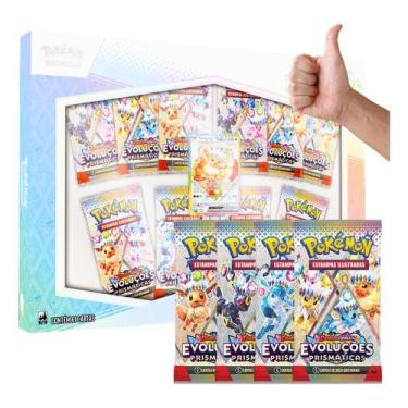 Imagem de Box Pokémon Ev8.5 Evoluções Prismáticas Coleção Arco Íris - copag