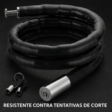 Imagem de Cadeado para Bike com Chave  Forte e Seguro Moto Bicicletas Proteção S