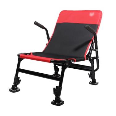 Imagem de Cadeira de pesca, leve, dobrável, para acampamento, respirável, apoio de braço, assento de descanso ao ar livre, cadeira de acampamento