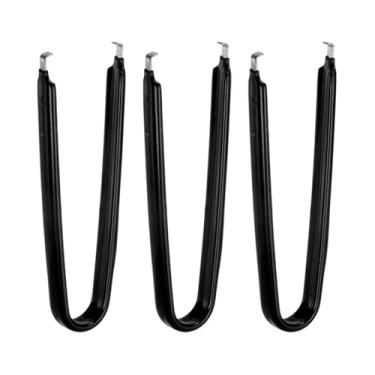 Imagem de Generic Extrator de chip IC 3 peças, extrator em forma de U, aço inoxidável com aderência de vinil isolado, placa de circuito, extrator de chips para ferramenta de remoção de PCB, preto