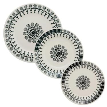 Imagem de Aparelho de Jantar e Lanche 12pçs Donna Folk