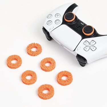 Imagem de MOLOPPO 6-Pack Precision Rings for Xbox, Gaming Accessories for PS5, for PS4, for Xbox One, for Xbox Elite, Gaming Stuff, Precision Rings for PS5, Enhances Control Precision & Sensitivity（Orange）