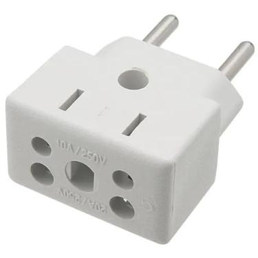Imagem de Adaptador Tomada Elétrico Universal Bob Esponja 10A 250V Compatível com 10A e 20A,