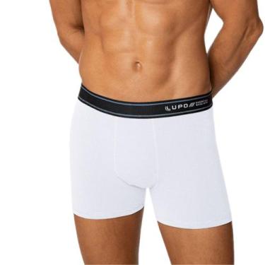 Imagem de Cueca Lupo Boxer Algodão com Elastano 523-004, Branco, M