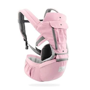 Imagem de Bolsa canguru ergonômico bebê mamãe 12 posições 3 em 1, IBMKIDS (Rosa)