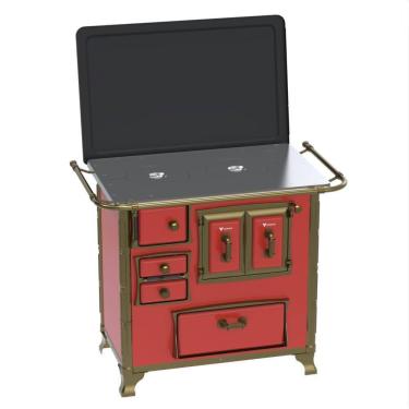 Imagem de Fogao a Lenha Venax n 1 Renaissance Chapa de Aluminio Vermelho