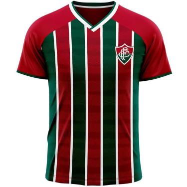 Imagem de Camiseta Fluminense Listrada Clássica Dry Masculina-Masculino