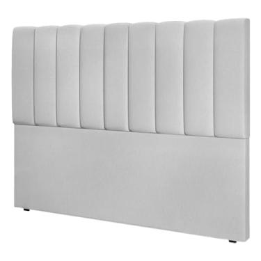 Imagem de Cabeceira Cama Box Casal Queen 160 cm Linho Cinza Siena - Loja Monte Belo