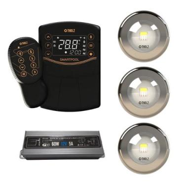 Imagem de 3x led 10w tholz + fonte 60w +  smartpool, 10W