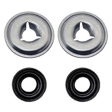 Imagem de 2 conjuntos WD8X181 WR2X7054 Vedação do eixo da bomba de drenagem da máquina de lavar louça e porca de pressão, kit de substituição de vedação de lava-louças