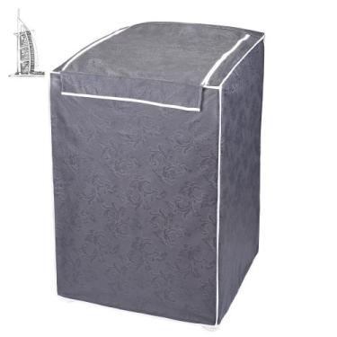 Imagem de Capa Para Maquina de Lavar 10kg a 12kg - Minha Loja Bordados, Cinza