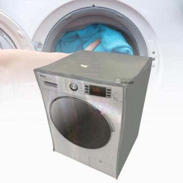 Imagem de CAPA PARA LAVADORA PHILCO 10kg Plr10b TRANSPARENTE - Clean Capas, CINZ