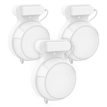 Imagem de Bangcheer Suporte de parede para TP-Link Deco BE23/BE25/BE3600/BE5000 Mesh WiFi 7 sistema de gerenciamento de rede e cabo de alimentação com economia de espaço TP-Link WiFi 7 suporte de parede para