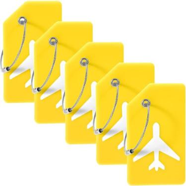 Imagem de Etiquetas de Bagagem Gostwo - 5 Unidades com Argolas de Aço Inoxidável