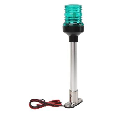 Imagem de Marinha Toda a Luz Redonda, Base de Aço Inoxidável à Prova de Ferrugem Impermeável 33 Lâmpada Led Grânulo Barco Luz Popa Pc (Verde)