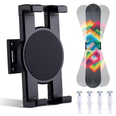 Imagem de BOXOB Suporte de parede para skate, suporte de parede giratório de 360 graus, suporte de snowboard, suporte horizontal para skatista, colecionador