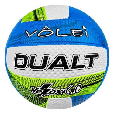 Imagem de Bola Voleibol Dualt Velox 6.0 Resistente Quadra Original, Preto, Azul,