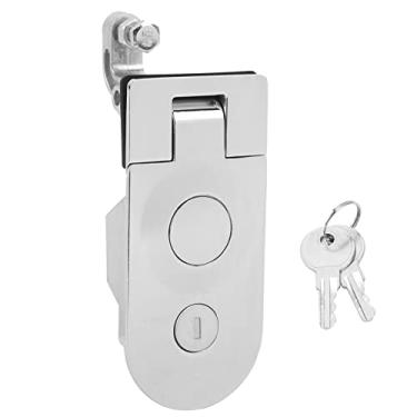 Imagem de Substituição de Trava de Compressão para Trava de Liga de Zinco de Duas Teclas, Encapsulamento de Aço Anti -ferrugem para Motorhomes, Iates, Troncos, Latas de Lixo, Portas de