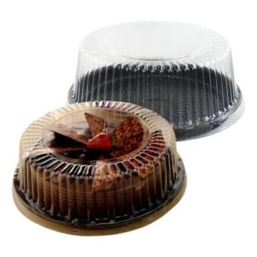 Imagem de Embalagem Descartável Bolo Torta 750g G32MM Media 10 unid - Galvanotek