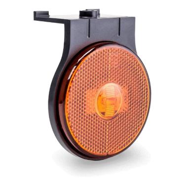 Imagem de 6 Lanterna Lateral Conector Led Bivolt 12/24v 65mm Mod Randon