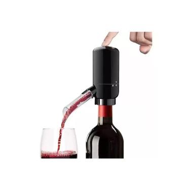Imagem de Aerador E Dispenser Elétrico 12cm 29108 Preto P/ Vinho A Pilha Fracalanza