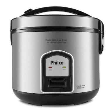 Imagem de Panela De Arroz Elétrica Ph10p Visor Glass Inox Philco 110V