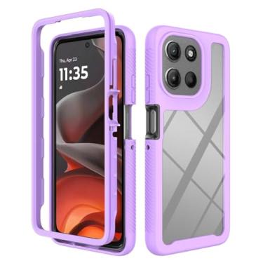 Imagem de Kukoufey Compatível com Motorola Moto G56 5G, capa protetora antiqueda e absorção de choque compatível com Motorola Moto G56 5G XT2529-2 capa roxa