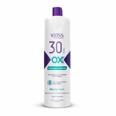 Imagem de Agua Oxigenada OX Emulsão Vloss Profissional 30 Vol. 900ml - Vloss Cos