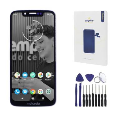 Imagem de Tela Frontal Display Touch Compatível Moto G7 Play Empório Standard Preto