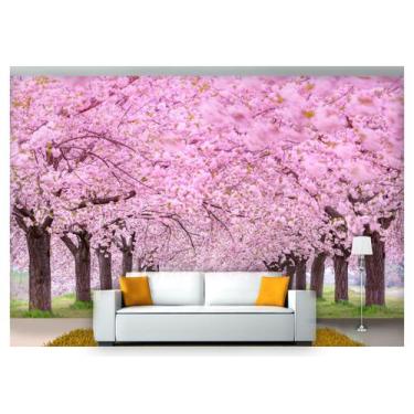 Imagem de Papel De Parede Estrada Caminho Floresta 3D 6M² Nes107 - Você Decora