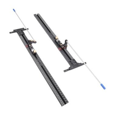 Imagem de FTVOGUE de Guia de Trilho Paralelo Conjunto de Trilhos Paralelos para Marcenaria Em Liga de Alumínio Com Limitadores Ajustáveis ​​para Construção de Móveis de Carpintaria Profissional