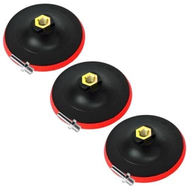 Imagem de Suporte de Borracha para Disco de Lixa Boina 125mm Aderente Com Adaptador | 03 Un