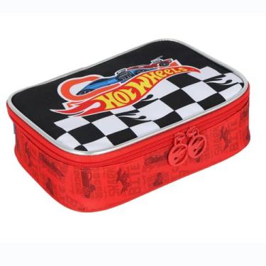 Imagem de Estojo Box 100 Pens HOT WHEELS Luxcel Vermelho ET49984HW