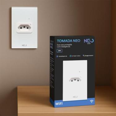 Imagem de Tomada Inteligente Smart Wi-Fi 20A 110v/220v Bivolt Branco Cod: 291990
