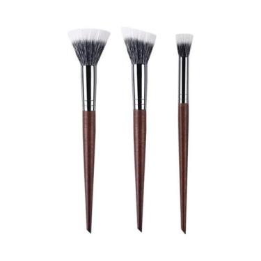 Imagem de Pincéis De Maquiagem Profissionais De Cabelo De Cabra Natural Macio Pa