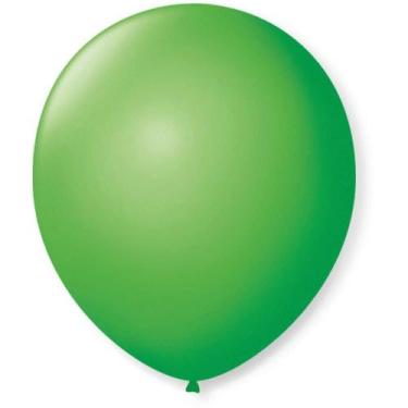 Imagem de Balão p/Decoração Redondo N.09 Verde Maçã 50un - São Roque - SAO ROQUE