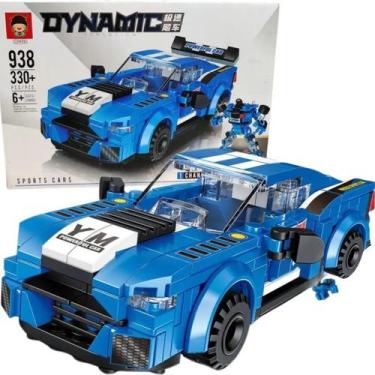 Imagem de Carro De Blocos Montar Robô Esportivo Brinquedo Educativo Criativo Inf